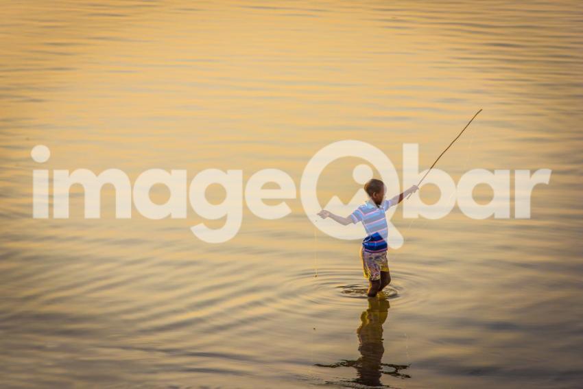 kid fishing